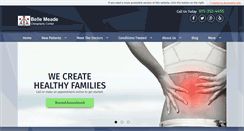 Desktop Screenshot of bellemeadechiro.com