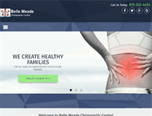 Tablet Screenshot of bellemeadechiro.com